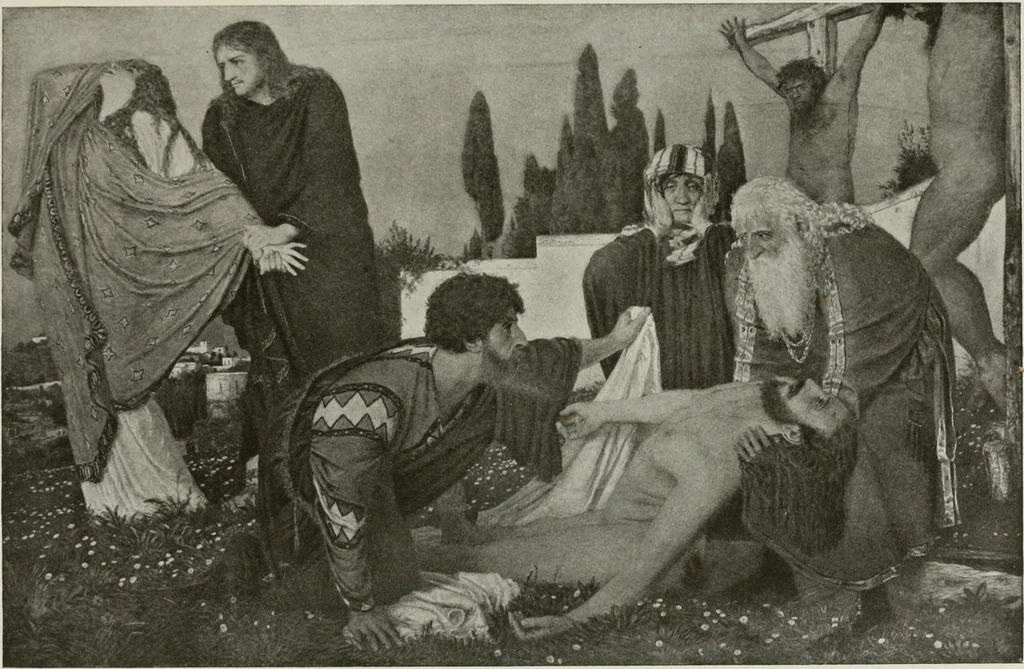 An illustration from Kunst und Religion; ein Versuch über die Möglichkeit neuer religiöser Kunst, 1919, leaf 129