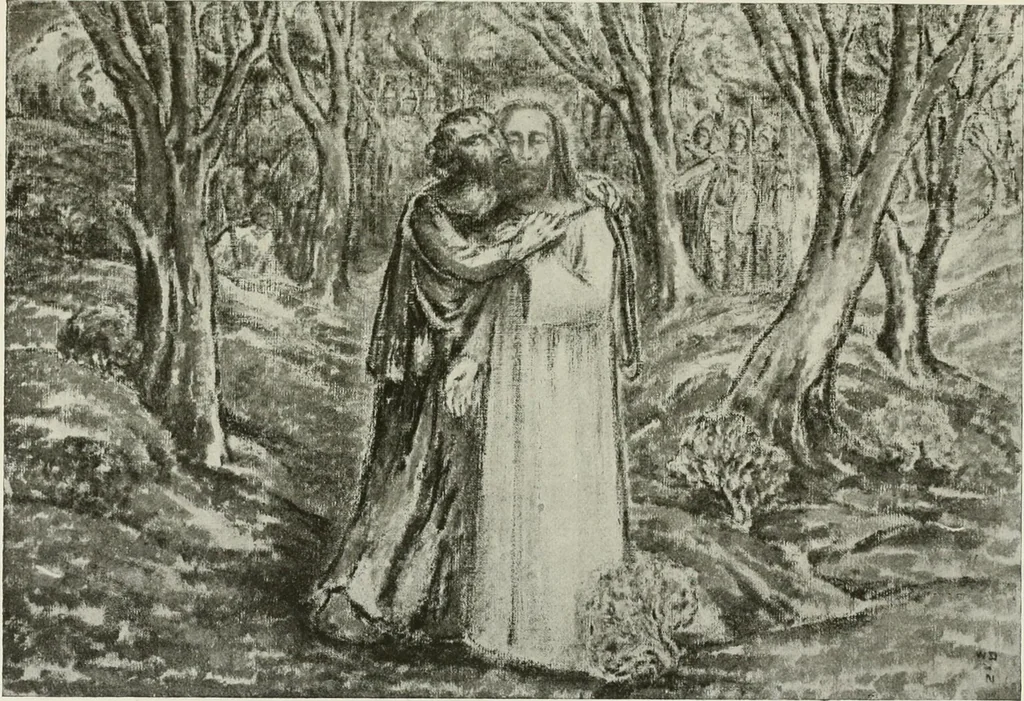An illustration from Kunst und Religion; ein Versuch über die Möglichkeit neuer religiöser Kunst, 1919, leaf 132