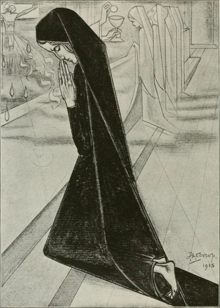 An illustration from Kunst und Religion; ein Versuch über die Möglichkeit neuer religiöser Kunst, 1919, leaf 137