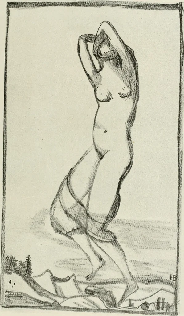 An illustration from Kunst und Religion; ein Versuch über die Möglichkeit neuer religiöser Kunst, 1919, leaf 142