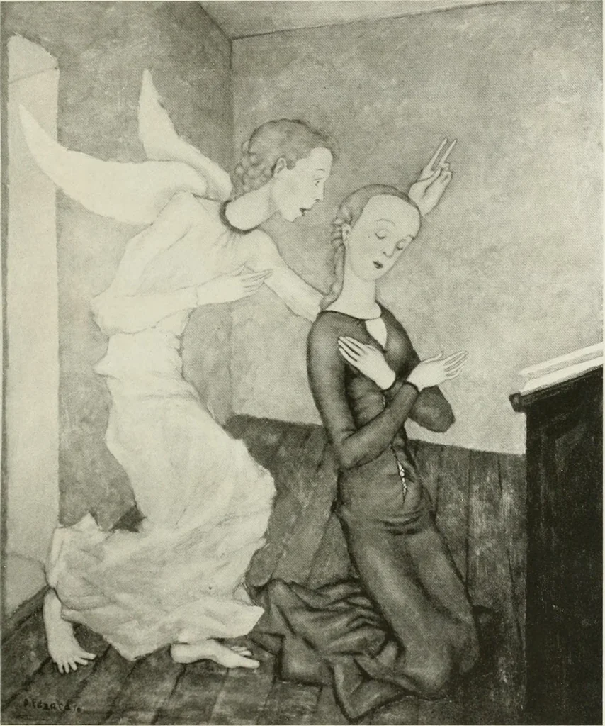 An illustration from Kunst und Religion; ein Versuch über die Möglichkeit neuer religiöser Kunst, 1919, leaf 148