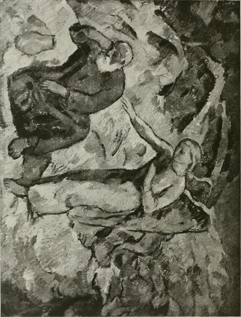 An illustration from Kunst und Religion; ein Versuch über die Möglichkeit neuer religiöser Kunst, 1919, leaf 155