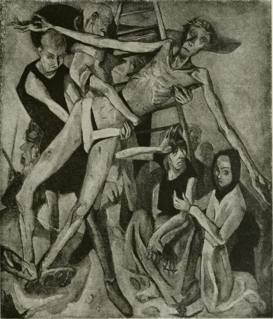 An illustration from Kunst und Religion; ein Versuch über die Möglichkeit neuer religiöser Kunst, 1919, leaf 160