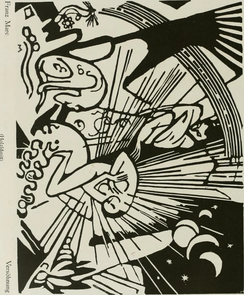 An illustration from Kunst und Religion; ein Versuch über die Möglichkeit neuer religiöser Kunst, 1919, leaf 163