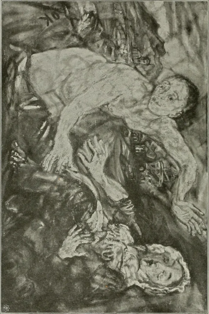 An illustration from Kunst und Religion; ein Versuch über die Möglichkeit neuer religiöser Kunst, 1919, leaf 165