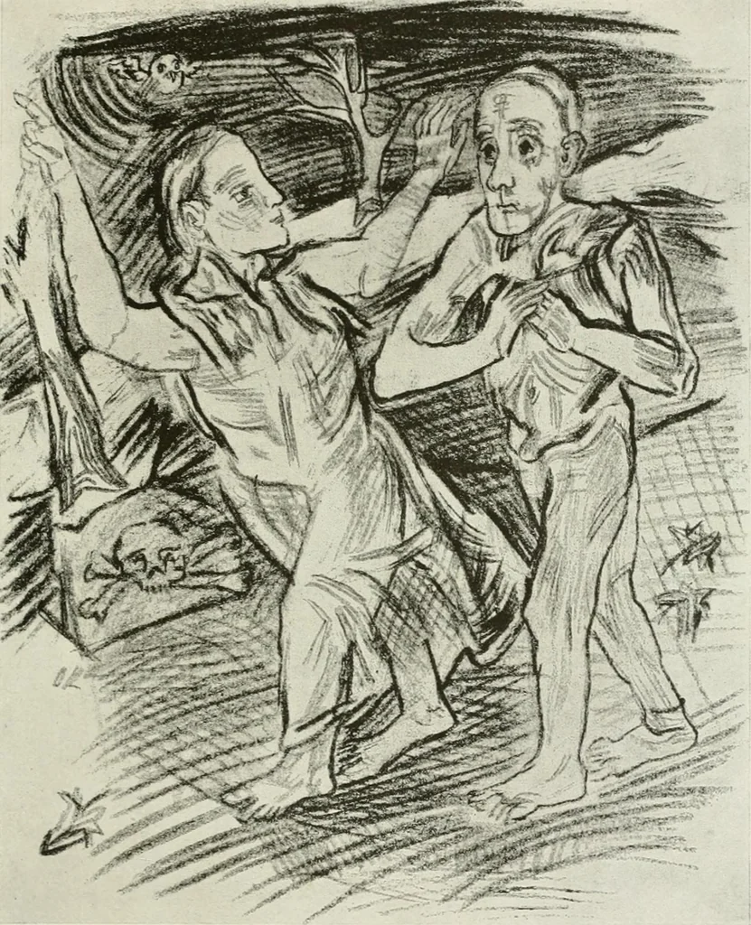 An illustration from Kunst und Religion; ein Versuch über die Möglichkeit neuer religiöser Kunst, 1919, leaf 166