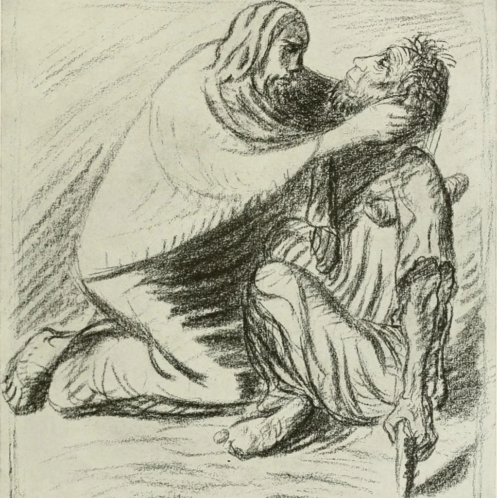 An illustration from Kunst und Religion; ein Versuch über die Möglichkeit neuer religiöser Kunst, 1919, leaf 168