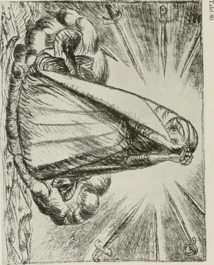 An illustration from Kunst und Religion; ein Versuch über die Möglichkeit neuer religiöser Kunst, 1919, leaf 169