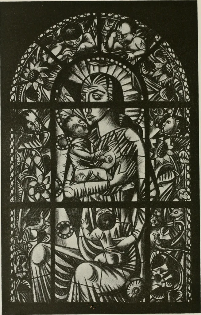 An illustration from Kunst und Religion; ein Versuch über die Möglichkeit neuer religiöser Kunst, 1919, leaf 173