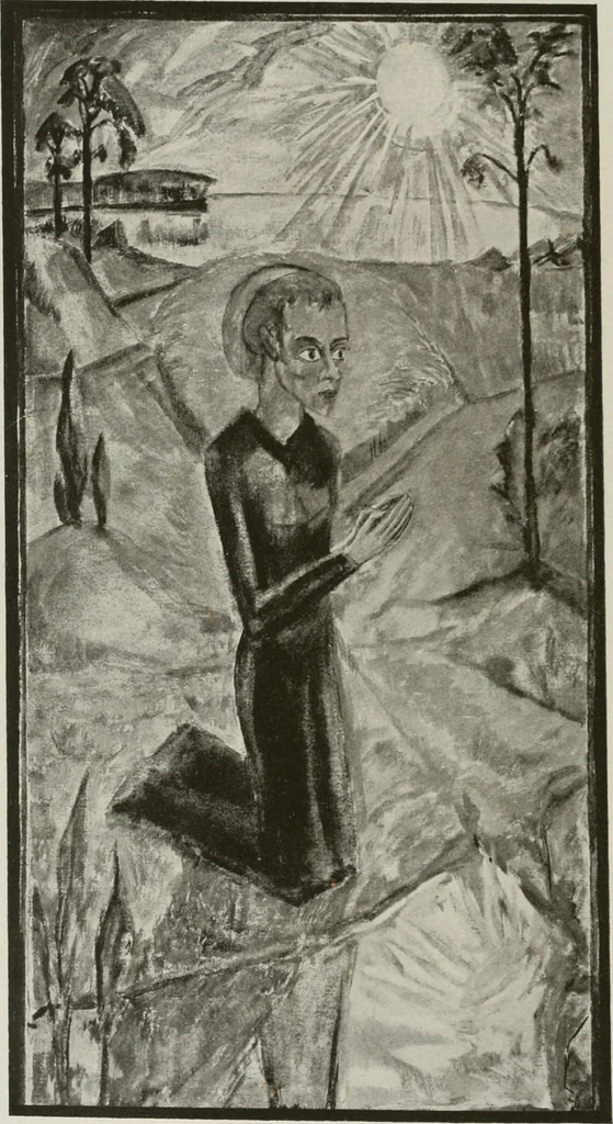 An illustration from Kunst und Religion; ein Versuch über die Möglichkeit neuer religiöser Kunst, 1919, leaf 175
