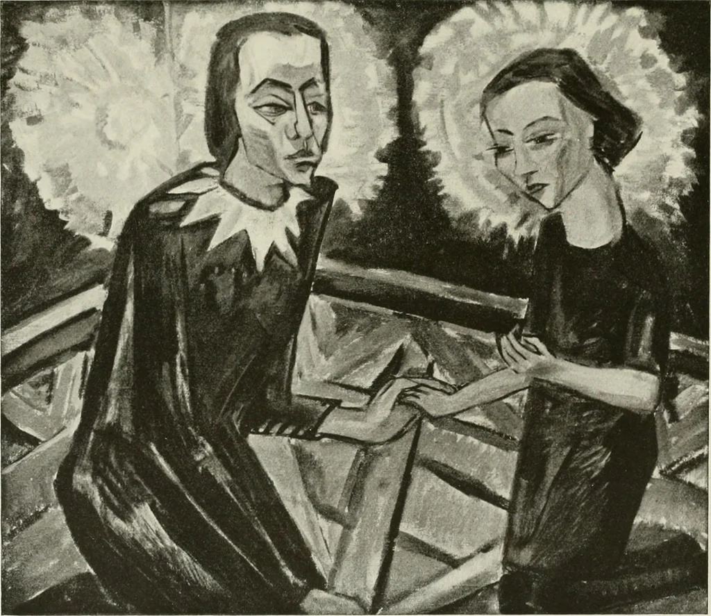 An illustration from Kunst und Religion; ein Versuch über die Möglichkeit neuer religiöser Kunst, 1919, leaf 176