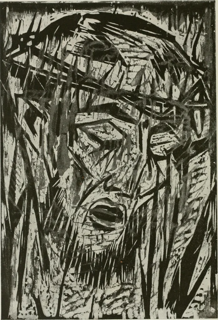 An illustration from Kunst und Religion; ein Versuch über die Möglichkeit neuer religiöser Kunst, 1919, leaf 177