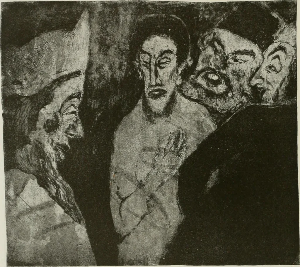 An illustration from Kunst und Religion; ein Versuch über die Möglichkeit neuer religiöser Kunst, 1919, leaf 179
