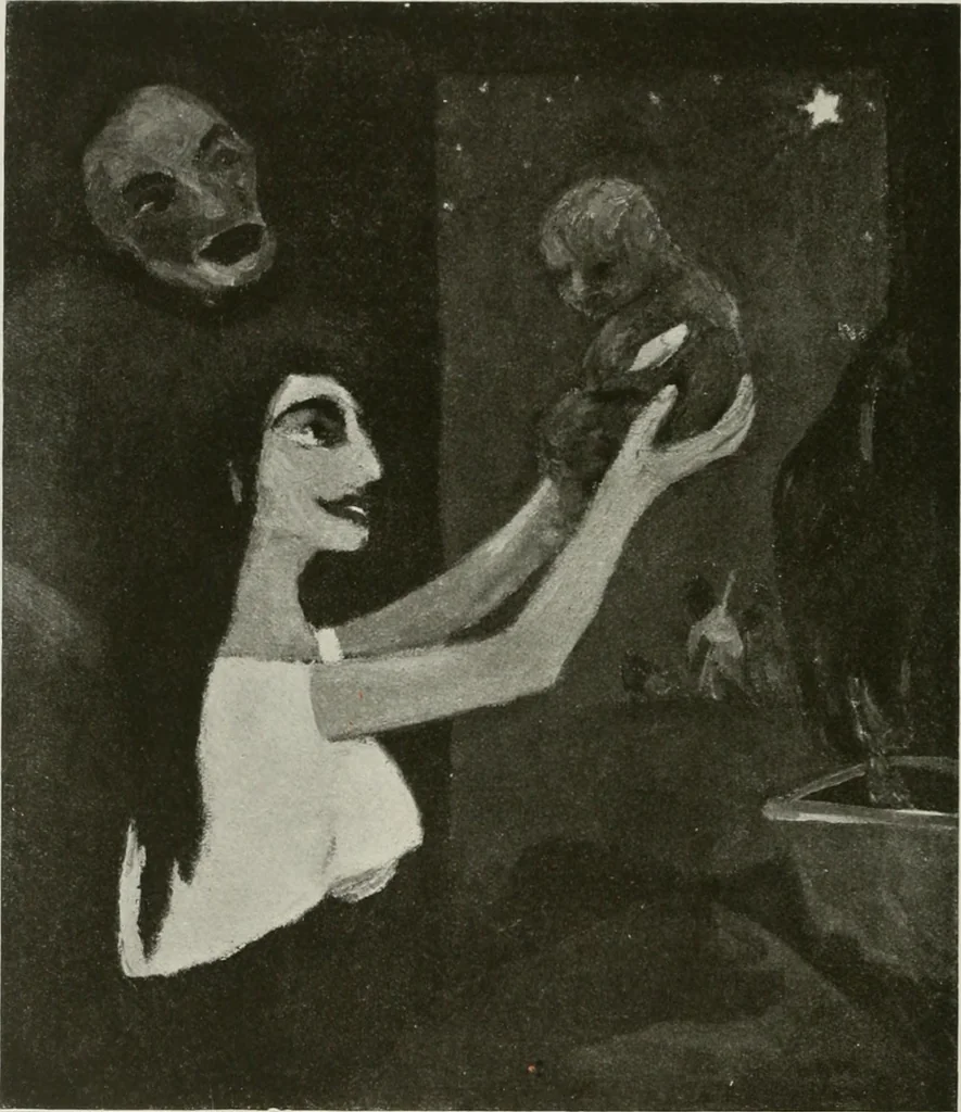 An illustration from Kunst und Religion; ein Versuch über die Möglichkeit neuer religiöser Kunst, 1919, leaf 181