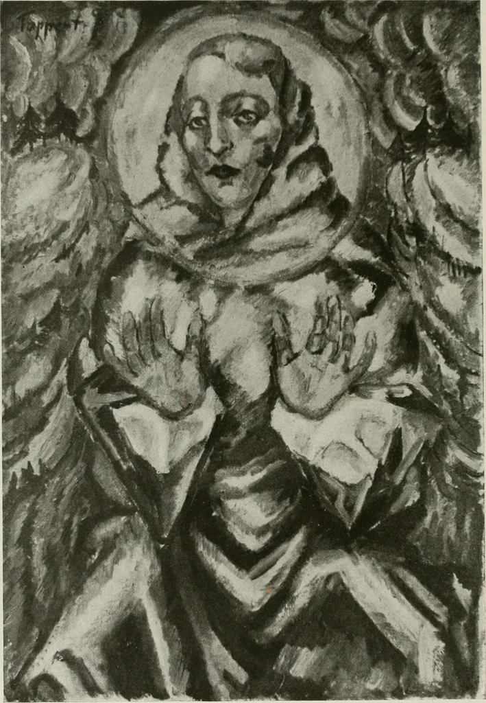 An illustration from Kunst und Religion; ein Versuch über die Möglichkeit neuer religiöser Kunst, 1919, leaf 187