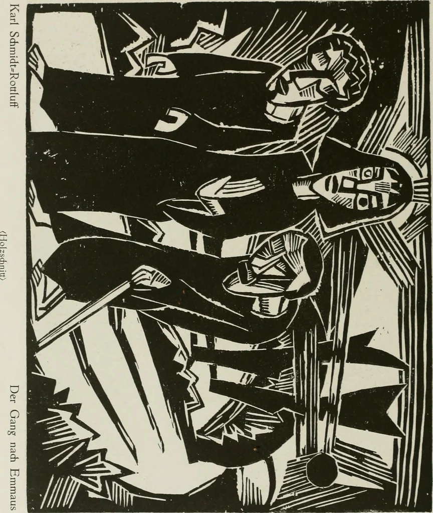 An illustration from Kunst und Religion; ein Versuch über die Möglichkeit neuer religiöser Kunst, 1919, leaf 189