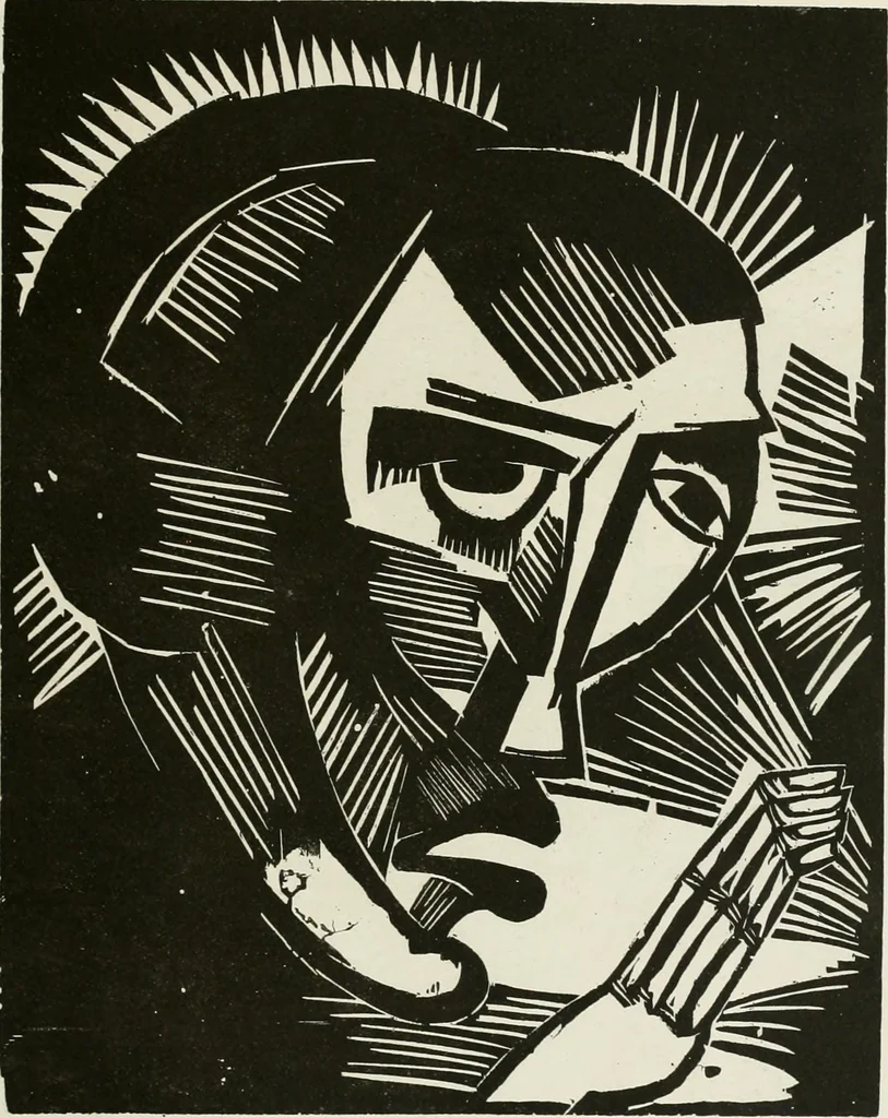 An illustration from Kunst und Religion; ein Versuch über die Möglichkeit neuer religiöser Kunst, 1919, leaf 190