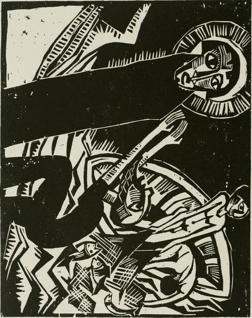 An illustration from Kunst und Religion; ein Versuch über die Möglichkeit neuer religiöser Kunst, 1919, leaf 191