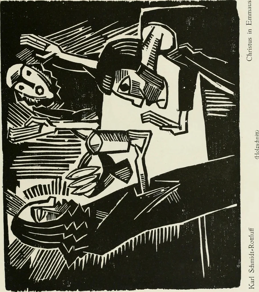 An illustration from Kunst und Religion; ein Versuch über die Möglichkeit neuer religiöser Kunst, 1919, leaf 192