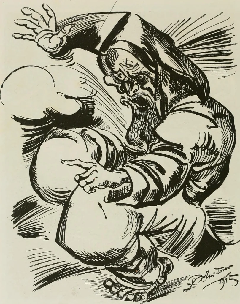 An illustration from Kunst und Religion; ein Versuch über die Möglichkeit neuer religiöser Kunst, 1919, leaf 193