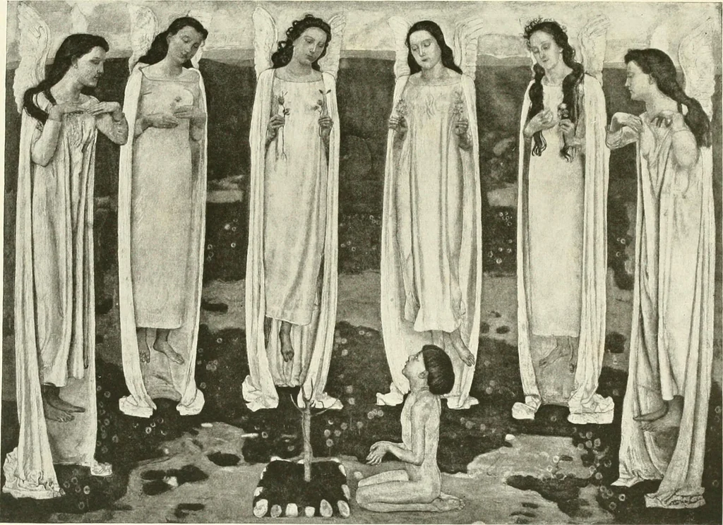 An illustration from Kunst und Religion : ein Versuch über die Möglichkeit neuer religiöser Kunst, 1919, leaf 135