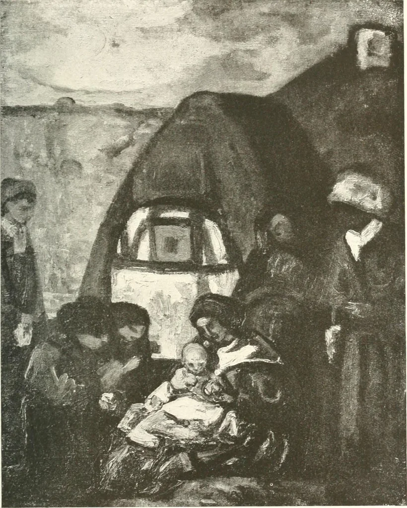 An illustration from Kunst und Religion : ein Versuch über die Möglichkeit neuer religiöser Kunst, 1919, leaf 142