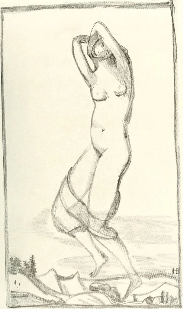 An illustration from Kunst und Religion : ein Versuch über die Möglichkeit neuer religiöser Kunst, 1919, leaf 144