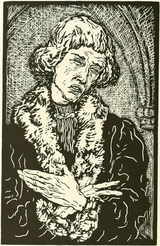An illustration from Kunst und Religion : ein Versuch über die Möglichkeit neuer religiöser Kunst, 1919, leaf 145
