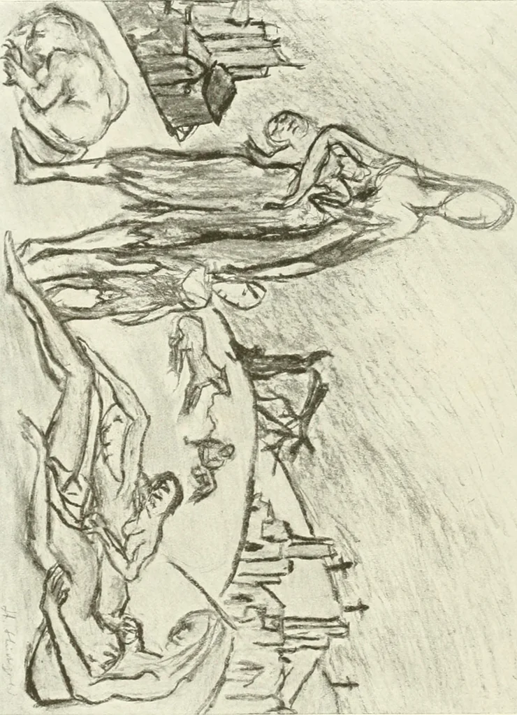 An illustration from Kunst und Religion : ein Versuch über die Möglichkeit neuer religiöser Kunst, 1919, leaf 147