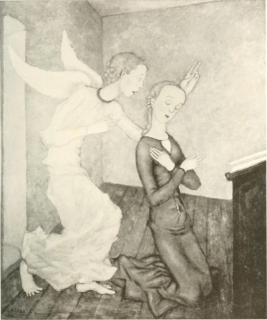 An illustration from Kunst und Religion : ein Versuch über die Möglichkeit neuer religiöser Kunst, 1919, leaf 150