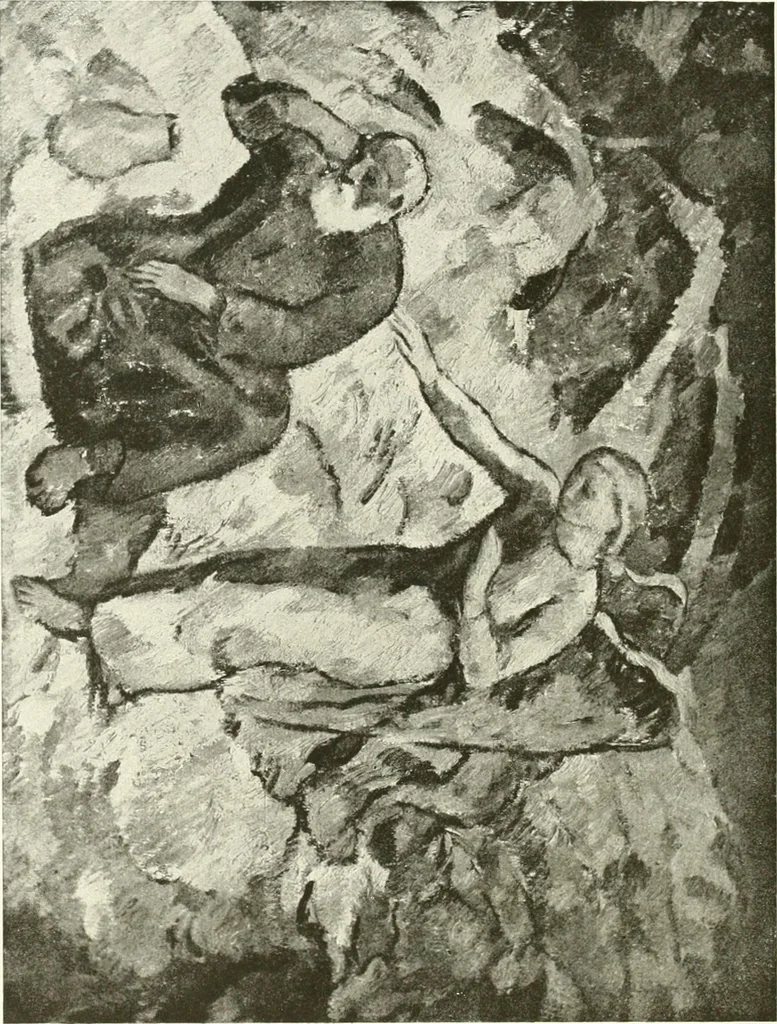An illustration from Kunst und Religion : ein Versuch über die Möglichkeit neuer religiöser Kunst, 1919, leaf 157