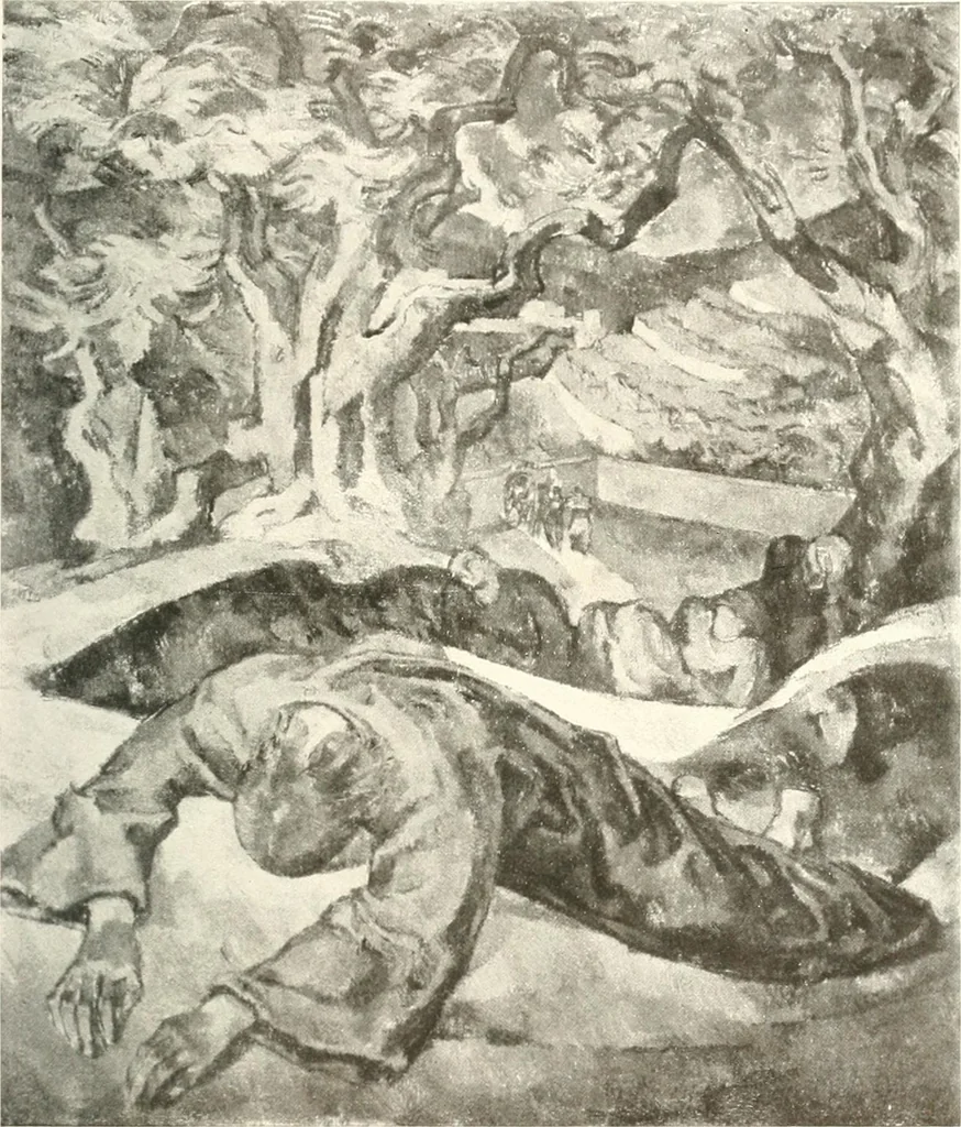An illustration from Kunst und Religion : ein Versuch über die Möglichkeit neuer religiöser Kunst, 1919, leaf 158