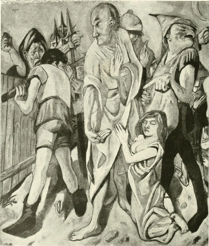 An illustration from Kunst und Religion : ein Versuch über die Möglichkeit neuer religiöser Kunst, 1919, leaf 163