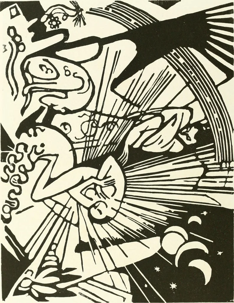 An illustration from Kunst und Religion : ein Versuch über die Möglichkeit neuer religiöser Kunst, 1919, leaf 165