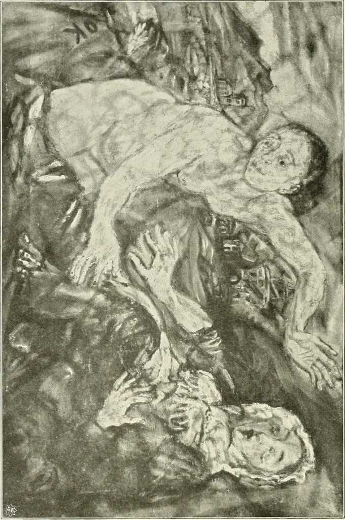 An illustration from Kunst und Religion : ein Versuch über die Möglichkeit neuer religiöser Kunst, 1919, leaf 167