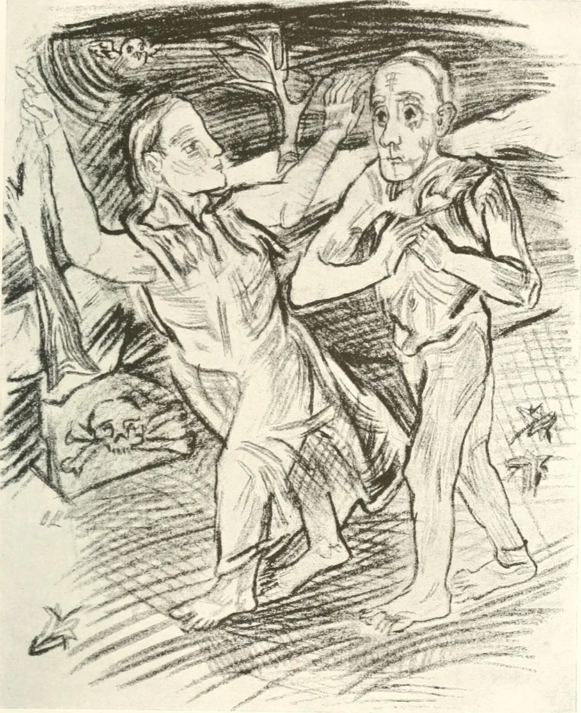 An illustration from Kunst und Religion : ein Versuch über die Möglichkeit neuer religiöser Kunst, 1919, leaf 168