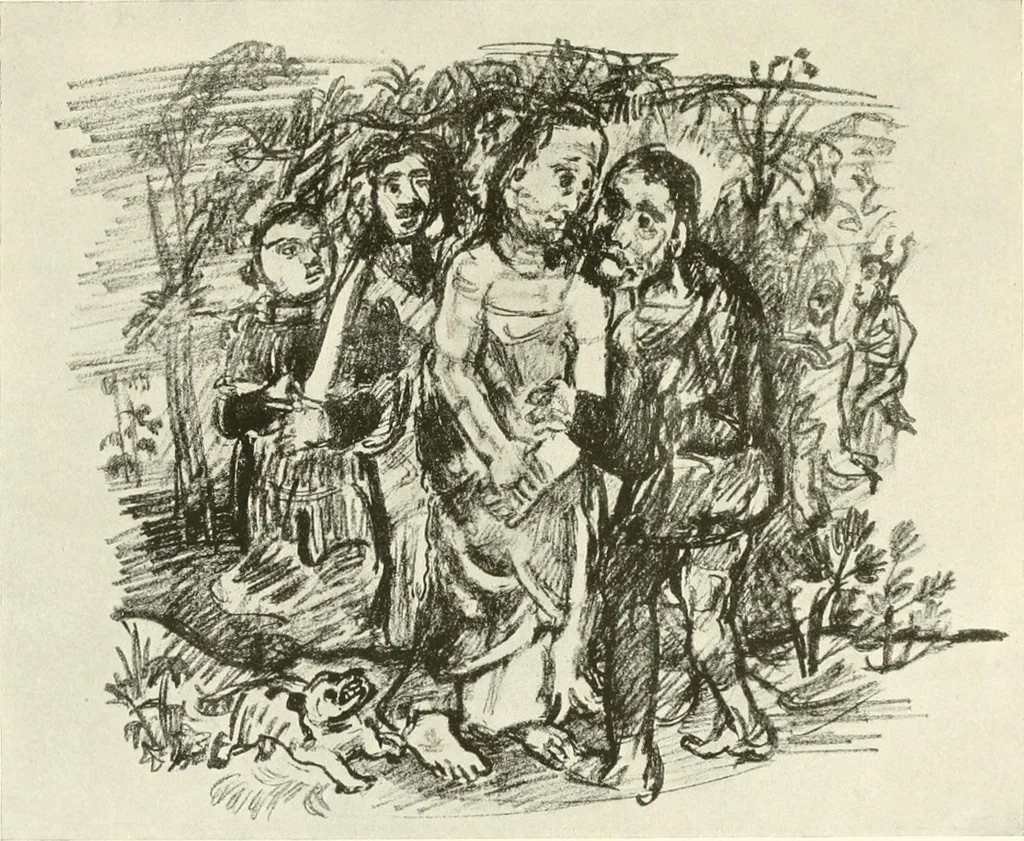 An illustration from Kunst und Religion : ein Versuch über die Möglichkeit neuer religiöser Kunst, 1919, leaf 169