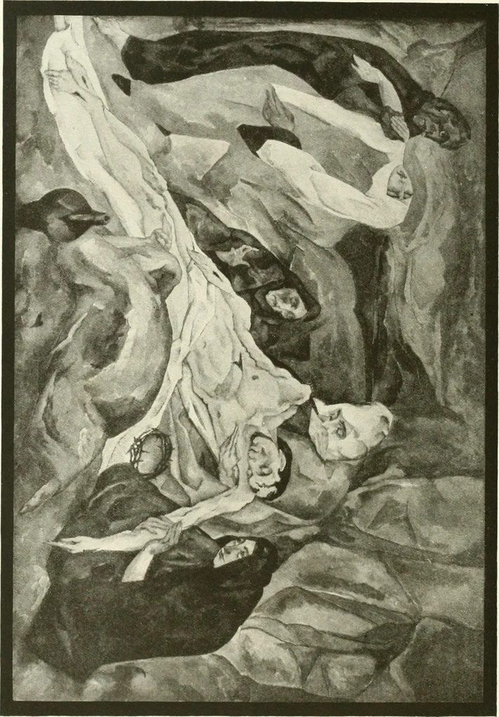 An illustration from Kunst und Religion : ein Versuch über die Möglichkeit neuer religiöser Kunst, 1919, leaf 173