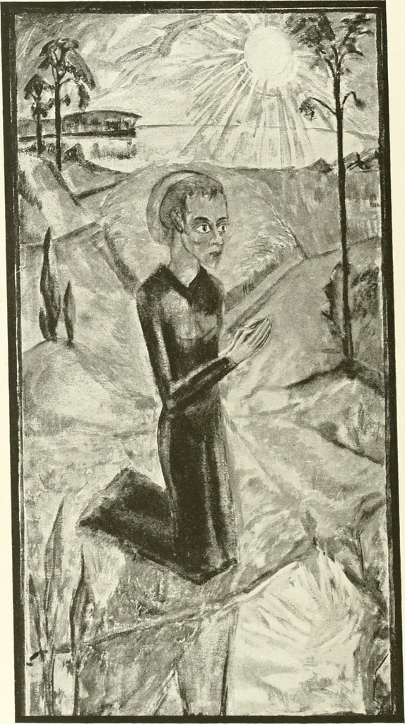 An illustration from Kunst und Religion : ein Versuch über die Möglichkeit neuer religiöser Kunst, 1919, leaf 177