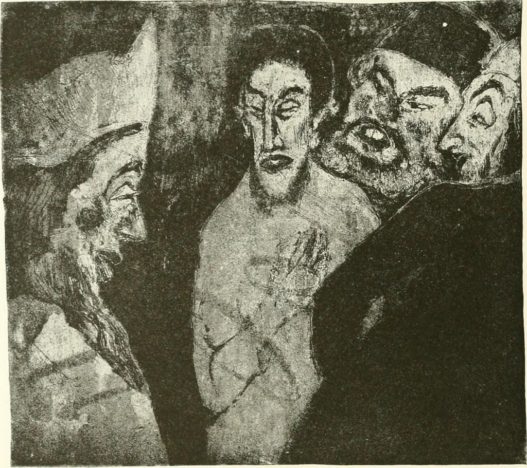 An illustration from Kunst und Religion : ein Versuch über die Möglichkeit neuer religiöser Kunst, 1919, leaf 181