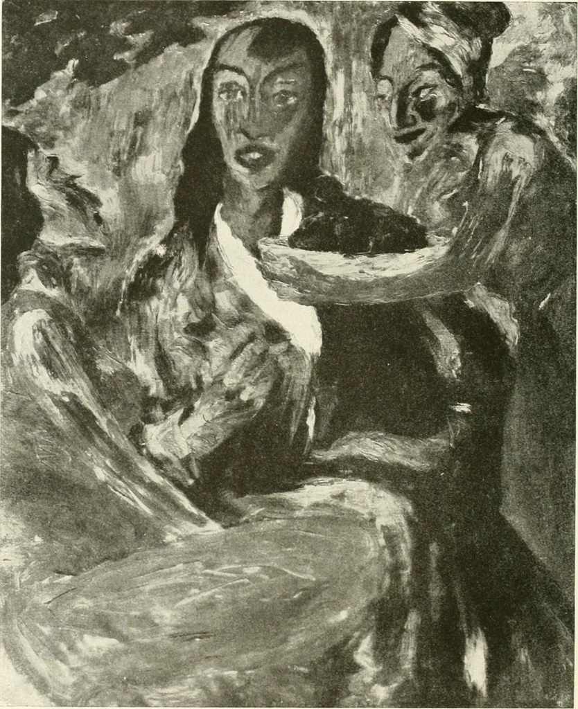 An illustration from Kunst und Religion : ein Versuch über die Möglichkeit neuer religiöser Kunst, 1919, leaf 185