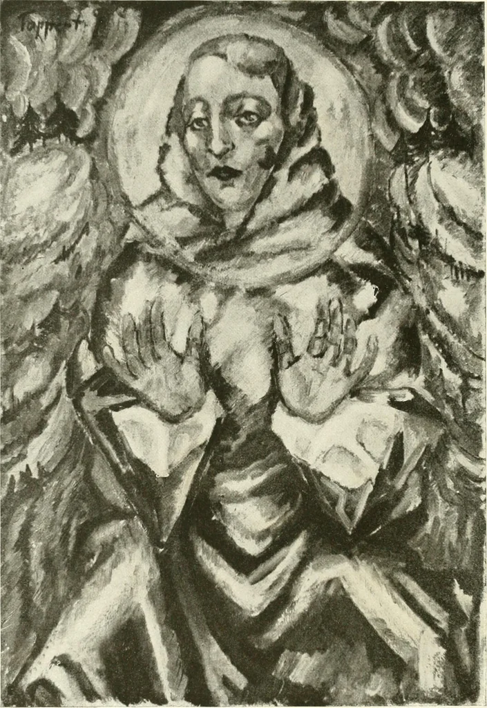 An illustration from Kunst und Religion : ein Versuch über die Möglichkeit neuer religiöser Kunst, 1919, leaf 189