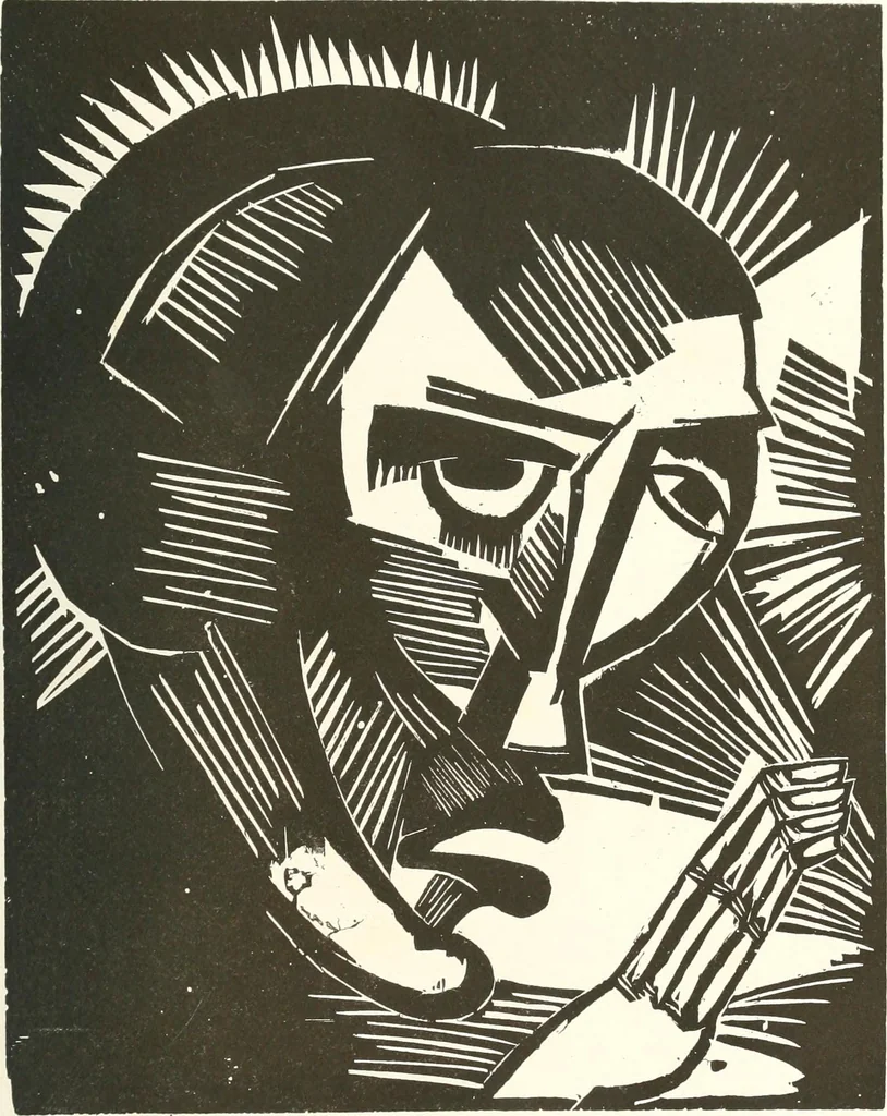An illustration from Kunst und Religion : ein Versuch über die Möglichkeit neuer religiöser Kunst, 1919, leaf 192
