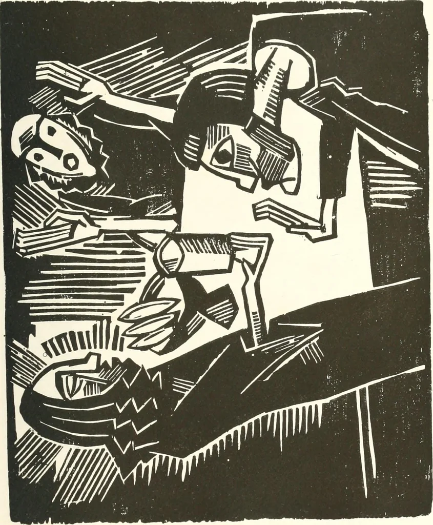An illustration from Kunst und Religion : ein Versuch über die Möglichkeit neuer religiöser Kunst, 1919, leaf 194