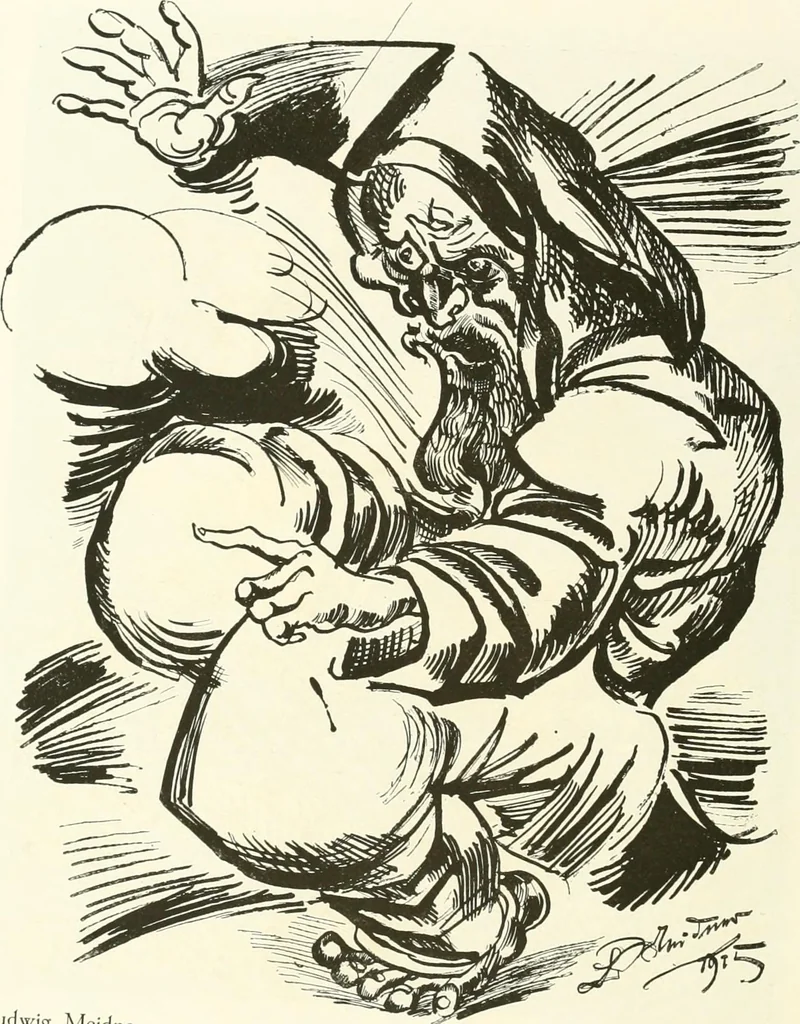 An illustration from Kunst und Religion : ein Versuch über die Möglichkeit neuer religiöser Kunst, 1919, leaf 195