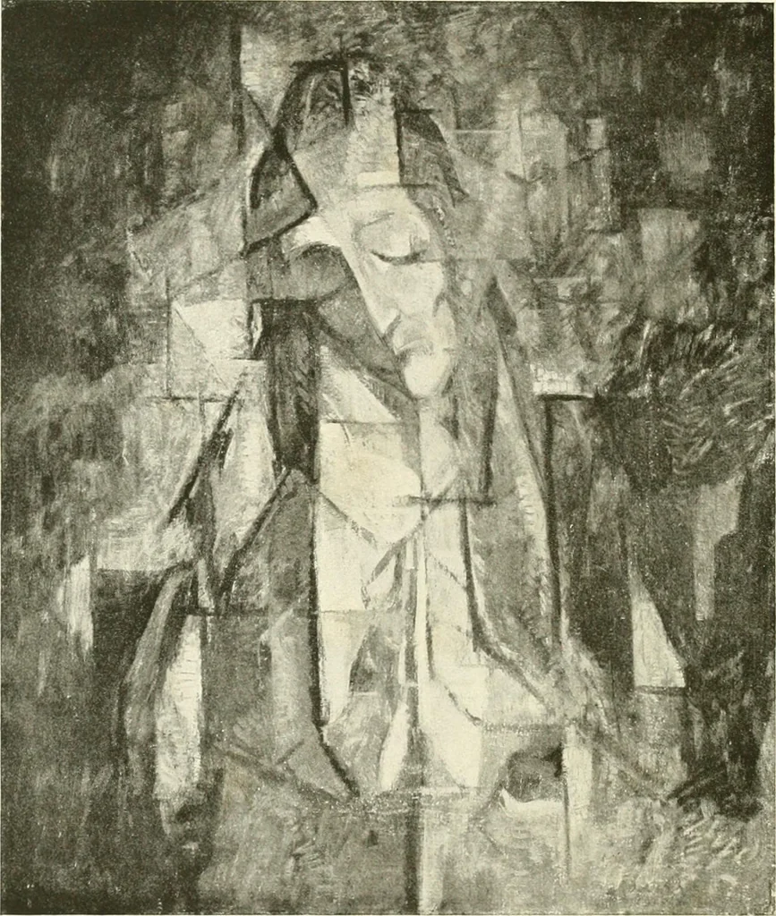 An illustration from Kunst und Religion : ein Versuch über die Möglichkeit neuer religiöser Kunst, 1919, leaf 201
