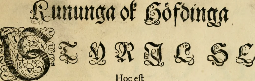 An illustration from Kununga ok hödfinga styrilse, hoc est Regum principumque institutio ab incerto auctore gentis sueticae ante saecula nonnulla patrio sermone conscripta, 1669, leaf 8