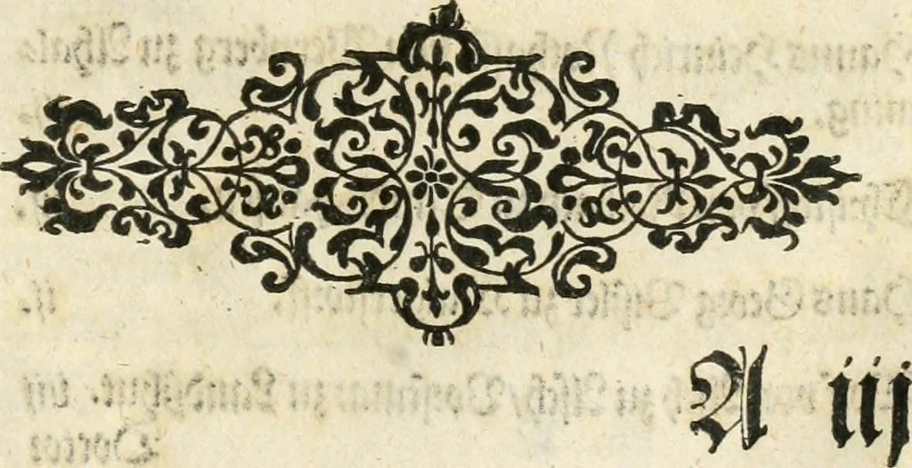 An illustration from Kurtze doch gegründte Beschreibung des durchleuchtigen hochgebornnen Fürsten vnnd Herzen, Herzen Wilhalmen,: Pfaltzgrauen bey Rhein, Hertzogen inn Obern vnd Nidern Baiern, &c. vnd derselbe, geliebsten Gemahel, der deuchtleuchtigist hochgebornnen Fürstin, Frewlein Renata gebornne Hertzogin zu Lottringen vnd Parr, &c. gehalten Hochzeitlichen Ehren Fests. Auch welcher gestalt die...Potentaten...enschinen. Vnd dann was für herrliche Ritterspil...Neben andern...kurtzweilen...in der Fürstlichen Haubstat München gehalten worden sein, den zwenvndzwaintzigisten vnd nachuolgende tag Februarij, Jm 1568. Jar, 1568, leaf 6