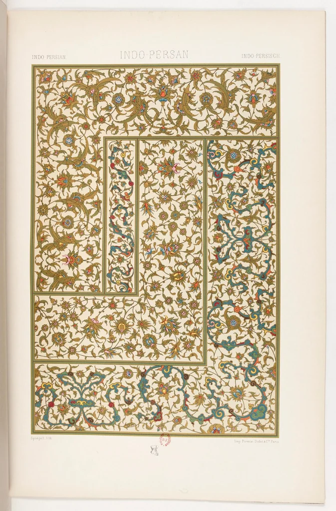 An illustration from VOL 2 L' Ornement Polychrome Cent Planches, 1869, leaf 159