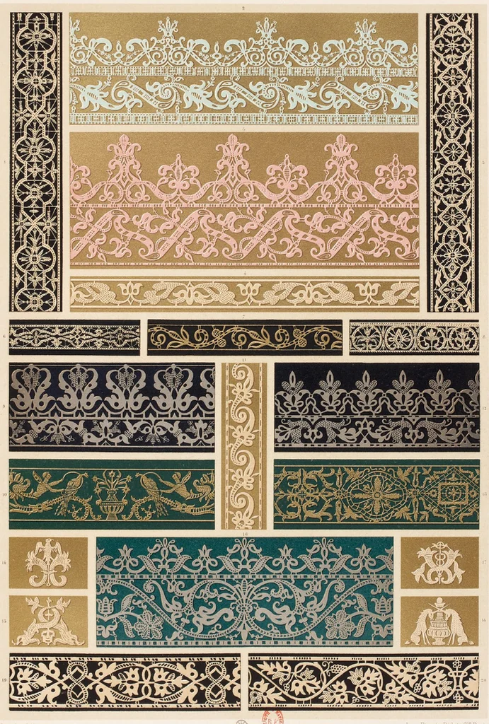 An illustration from VOL 2 L' Ornement Polychrome Cent Planches, 1869, leaf 451